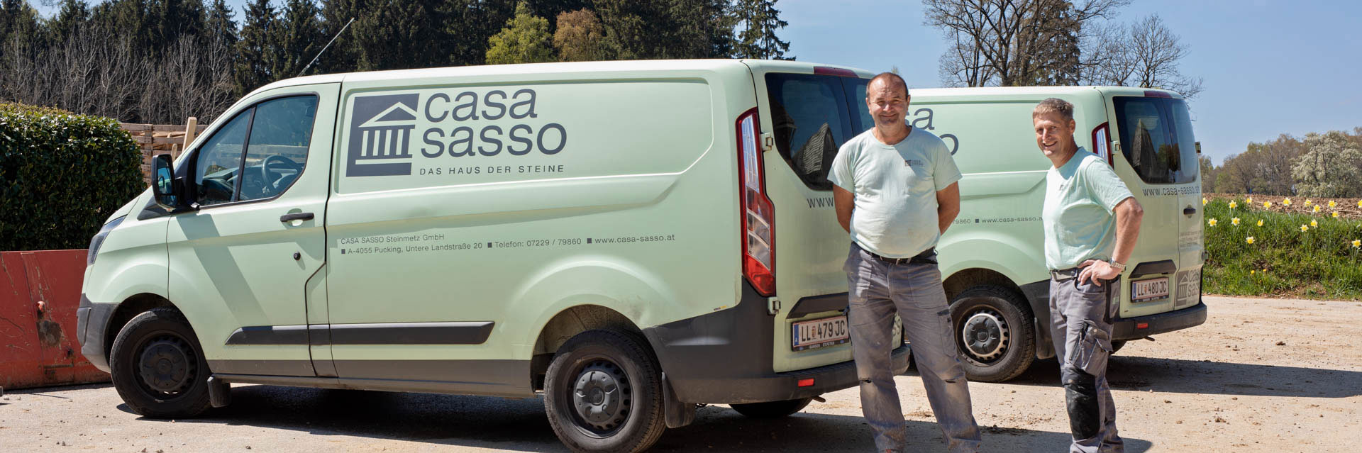 Steinmetz Mitarbeiter von Casa Sasso